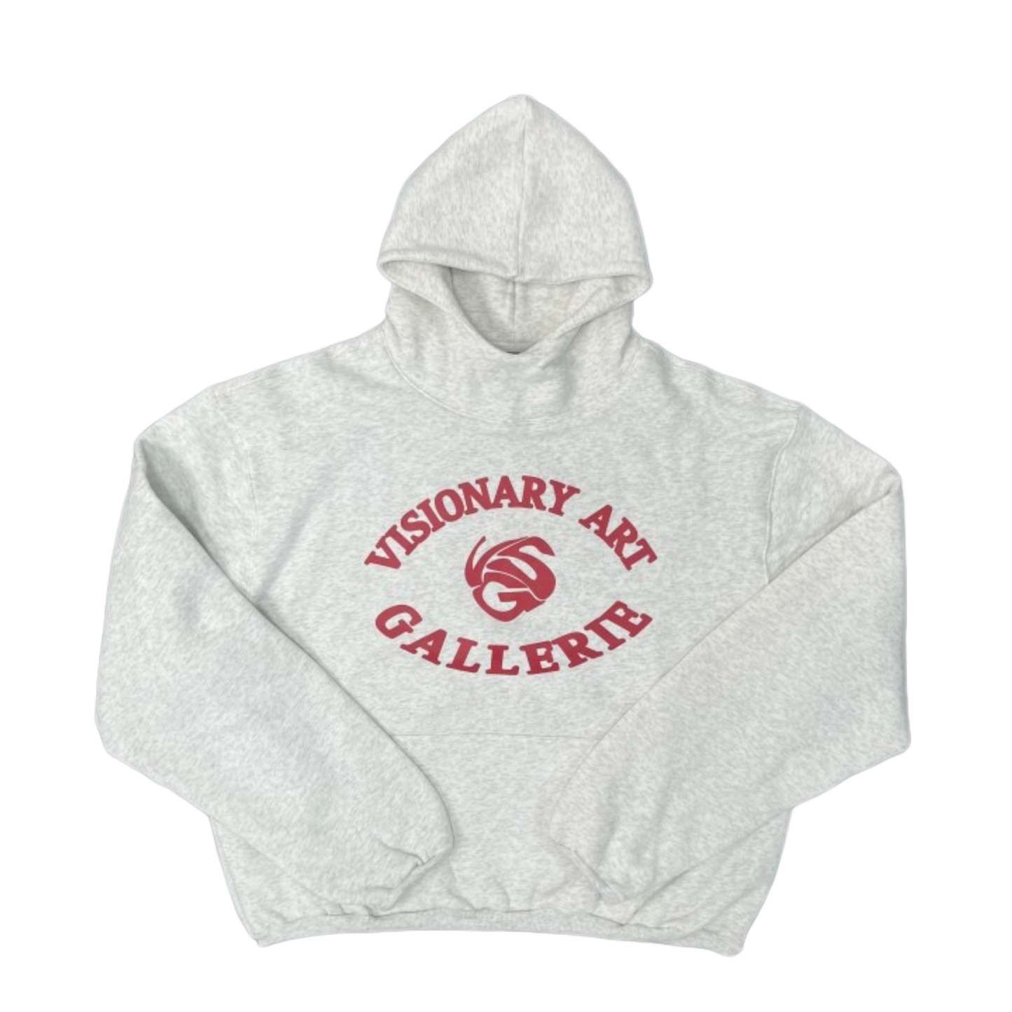 Visionary Art Gallerie Hoodie – Marl Grey/Red