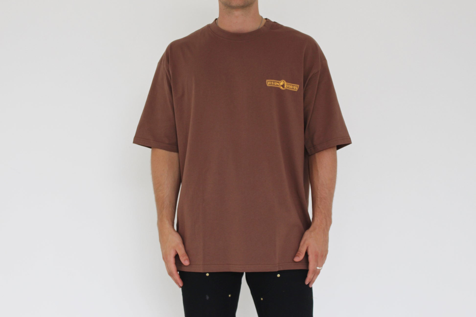 Product image of Vision studios walnut brown oversized tee (size XL)